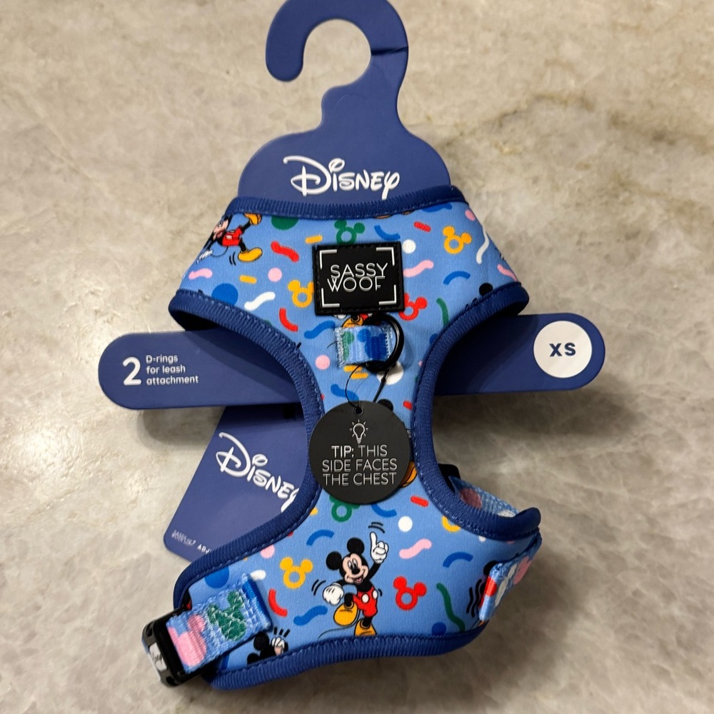 NWT✨ set Sassy Woof x Disney Mickey Confetti Party Walk Set, XS Small - Picture 6 of 13